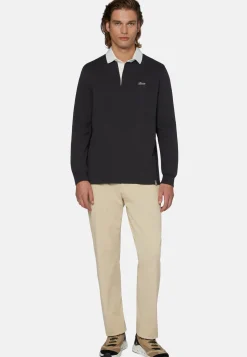 Pantaloni In Cotone Elasticizzato