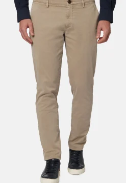 Pantaloni In Cotone Elasticizzato
