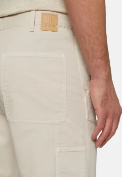 Pantaloni In Cotone Elasticizzato