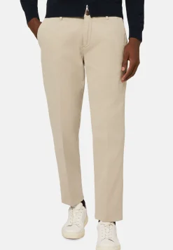 Pantaloni In Cotone Elasticizzato