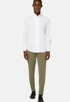 Pantaloni In Cotone Elasticizzato