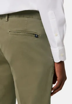 Pantaloni In Cotone Elasticizzato