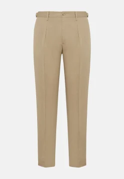 Pantaloni In Cotone Lino