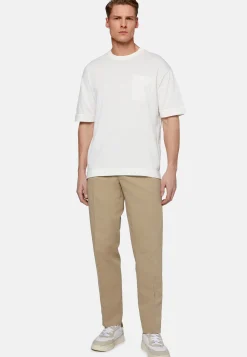 Pantaloni In Cotone Lino