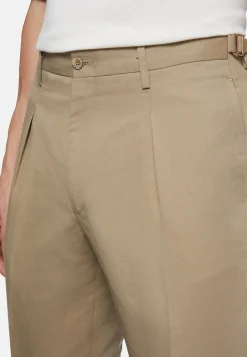 Pantaloni In Cotone Lino