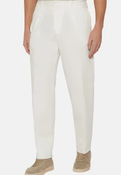 Pantaloni In Cotone Lino