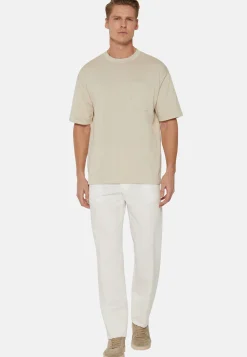 Pantaloni In Cotone Lino