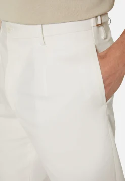 Pantaloni In Cotone Lino