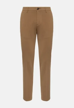 Pantaloni In Cotone Tencel Elasticizzato