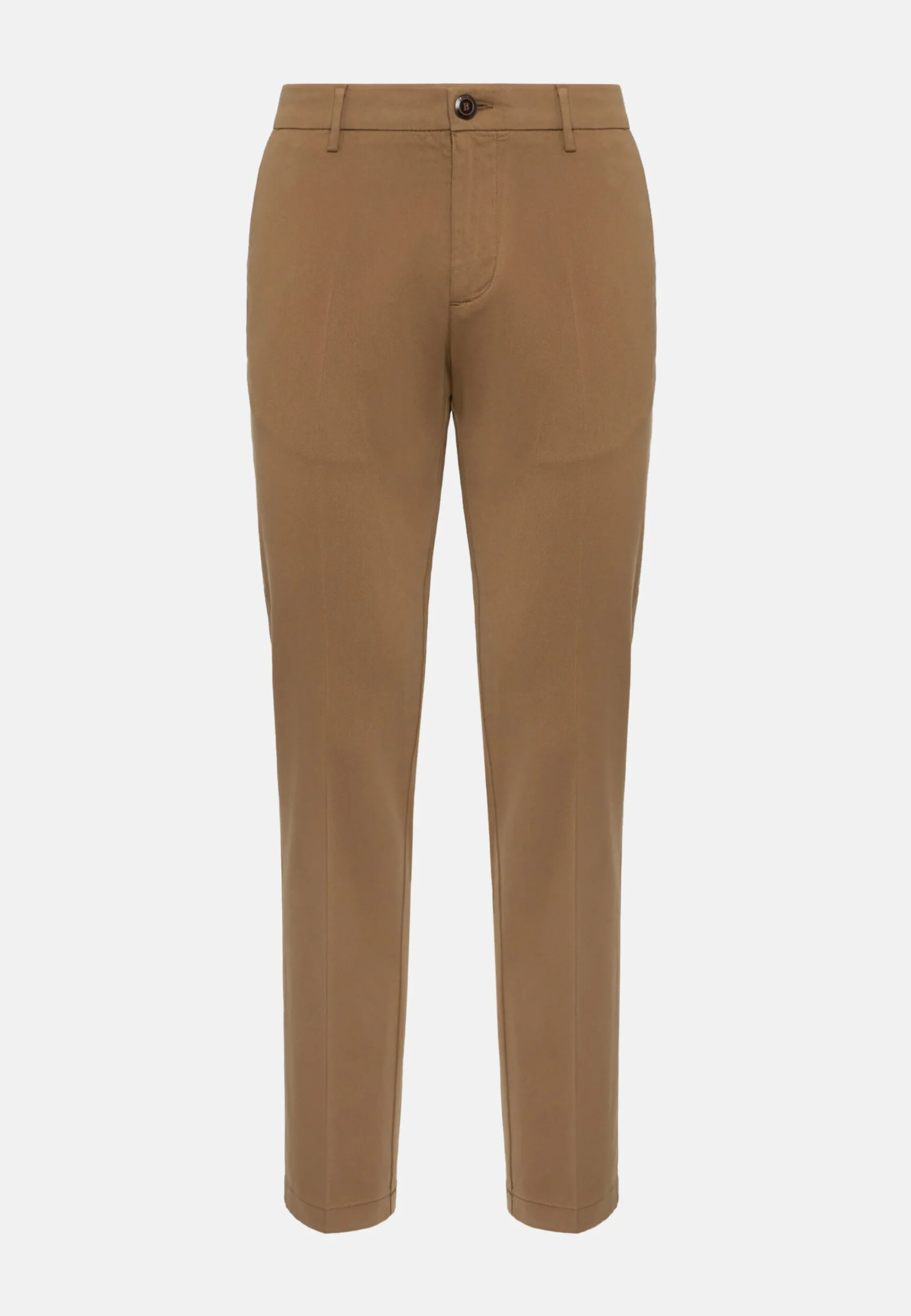Pantaloni In Cotone Tencel Elasticizzato