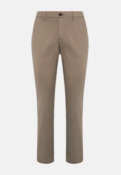 Pantaloni In Cotone Tencel Elasticizzato