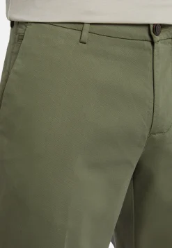 Pantaloni In Cotone Tencel Elasticizzato