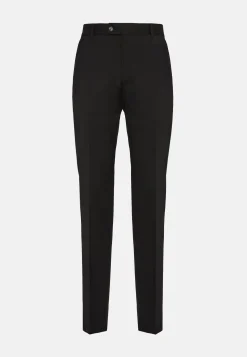 Pantaloni In Saglia Di Lana Elasticizzata