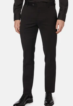 Pantaloni In Saglia Di Lana Elasticizzata