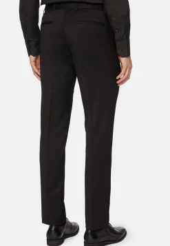Pantaloni In Saglia Di Lana Elasticizzata