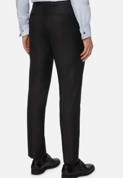 Pantaloni Navy Blue In Lana Super 130 Slim Fit