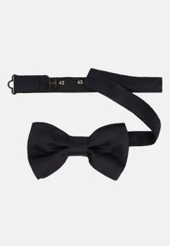Papillon Nodato Blu In Seta