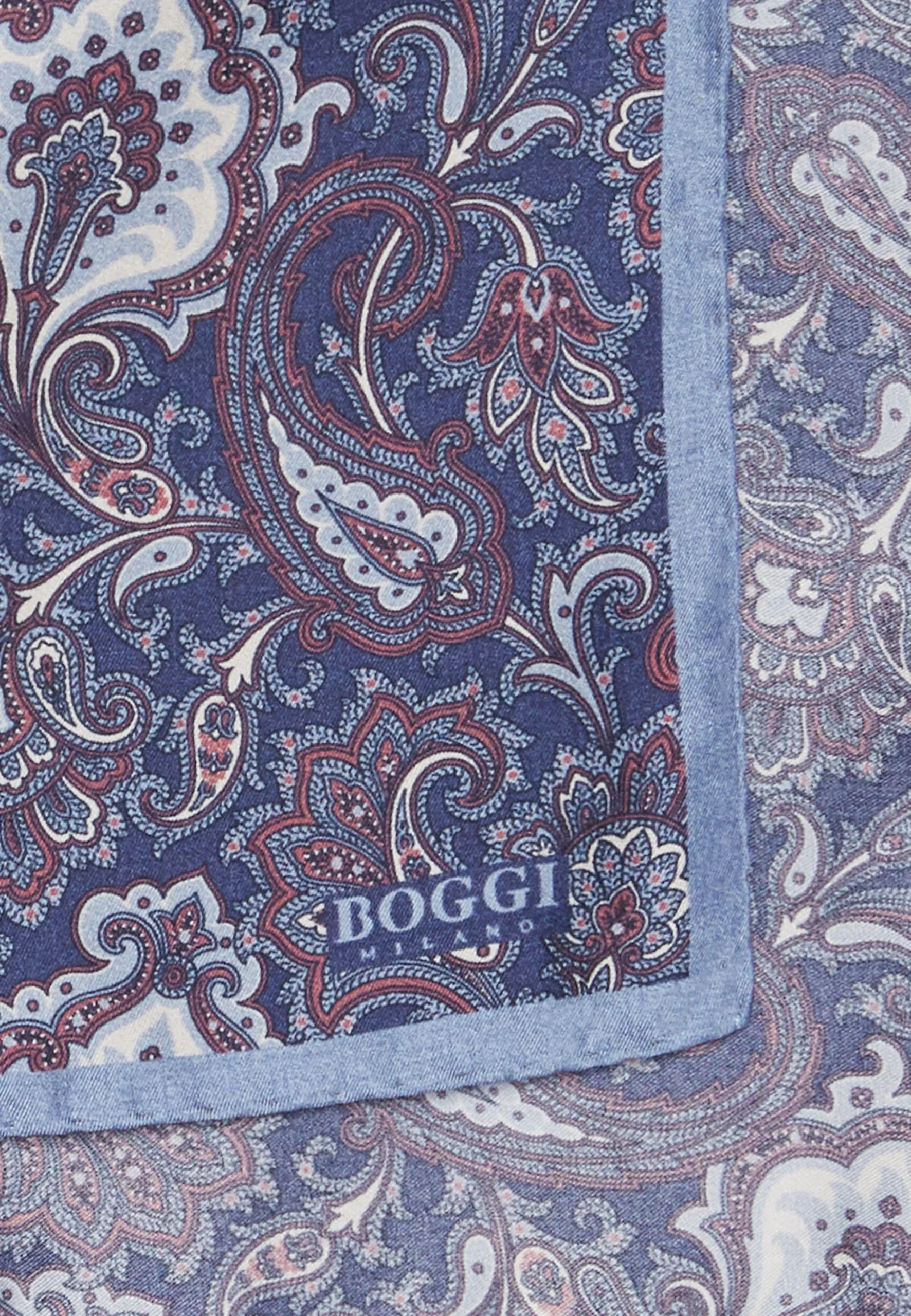 Pochette Motivo Paisley In Seta