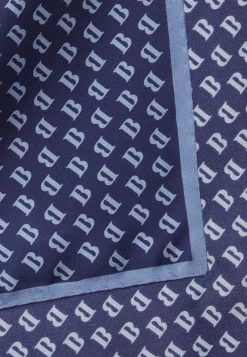 Pochette Stampa Logo Allover In Seta