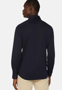 Polo Camicia In Jersey Di Cotone Regular Fit