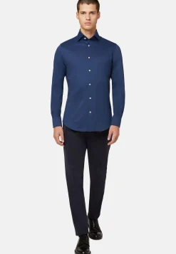 Polo Camicia In Jersey Giapponese Regular Fit
