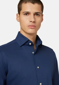 Polo Camicia In Jersey Giapponese Regular Fit