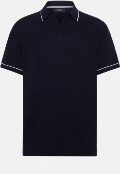 Polo Di Maglia Marrone In Cotone Crêpe
