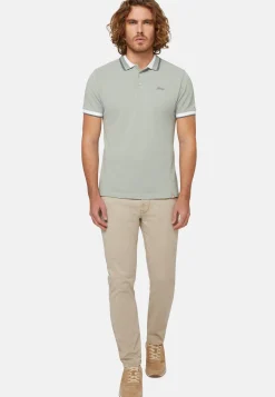 Polo In Piquè Di Misto Cotone Organico