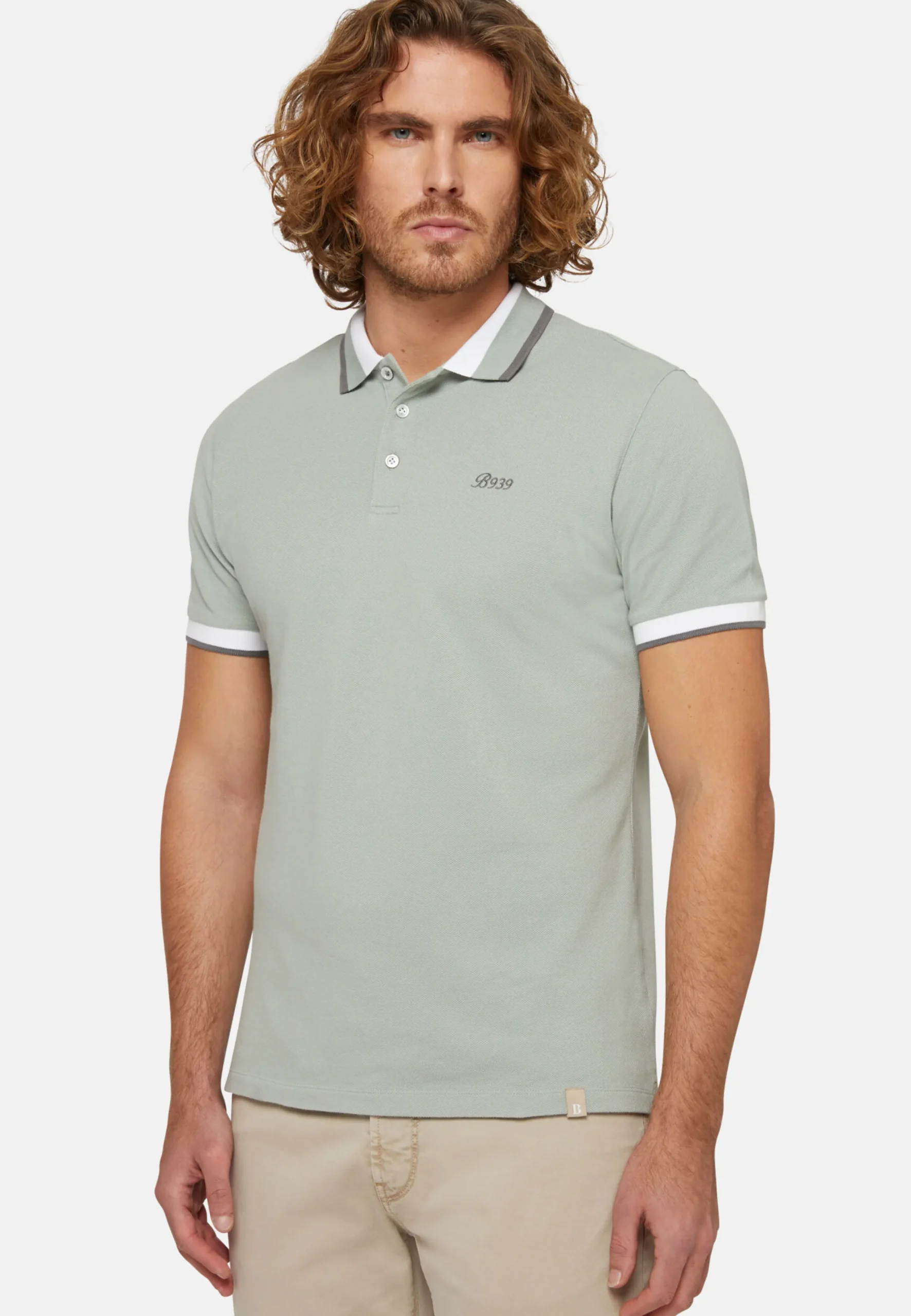 Polo In Piquè Di Misto Cotone Organico