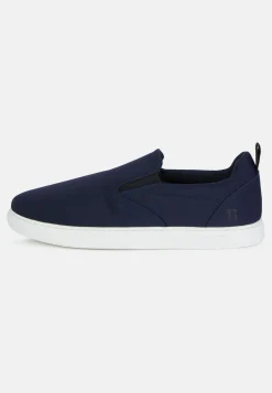 Slip On Taupe In Tessuto Tecnico Navy Blu