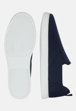 Slip On Taupe In Tessuto Tecnico Navy Blu