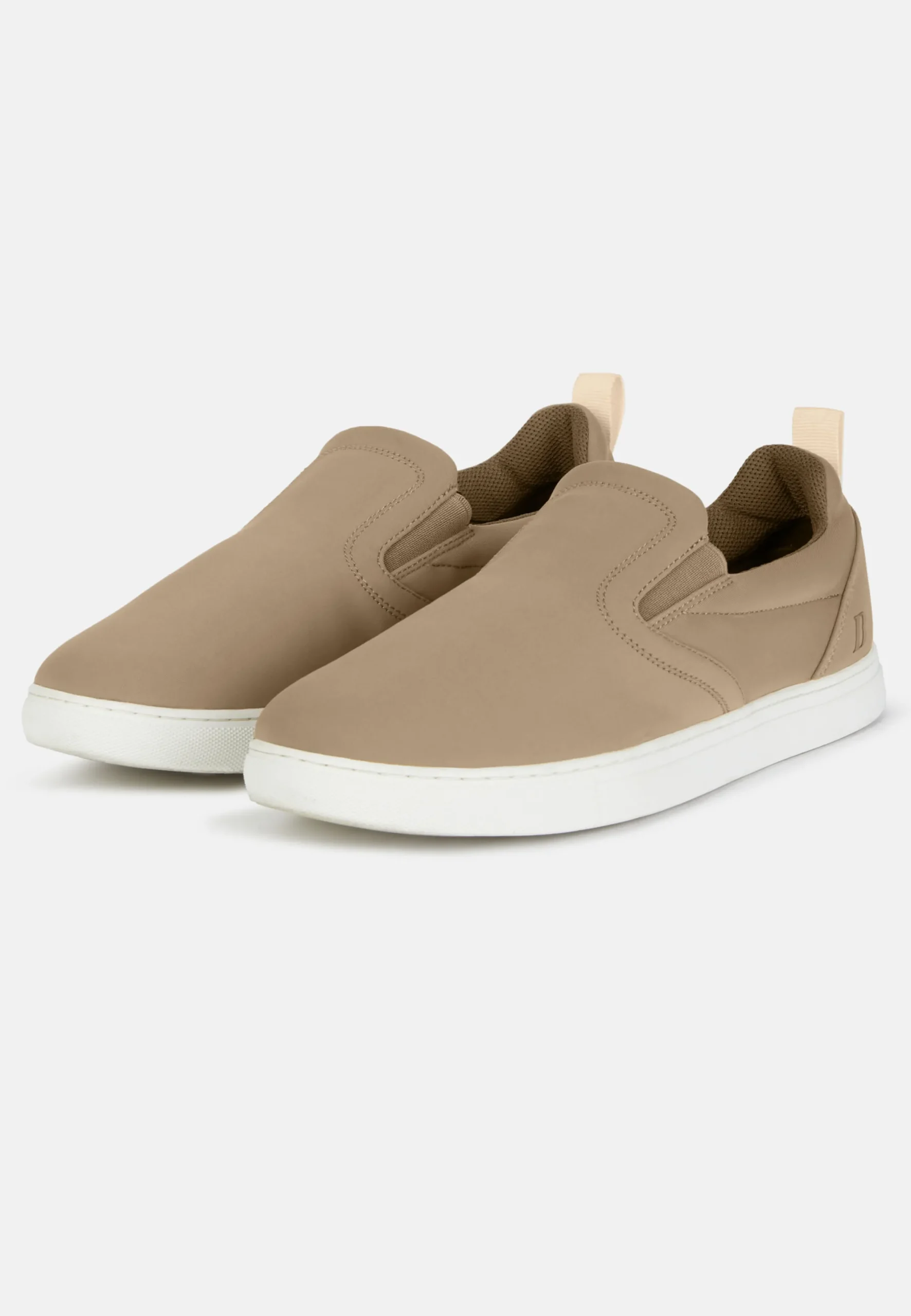 Slip On Taupe In Tessuto Tecnico Navy Blu