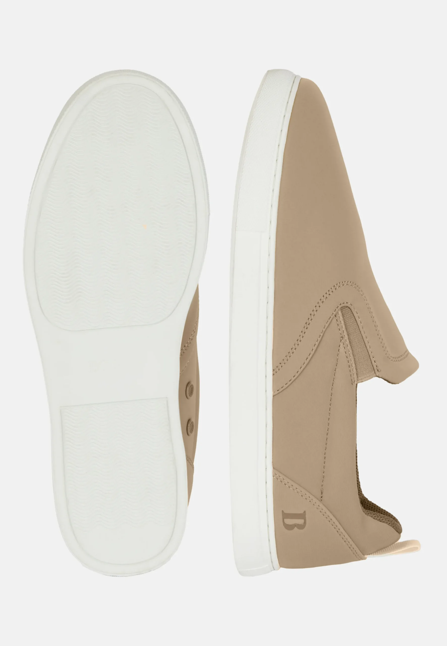 Slip On Taupe In Tessuto Tecnico Navy Blu