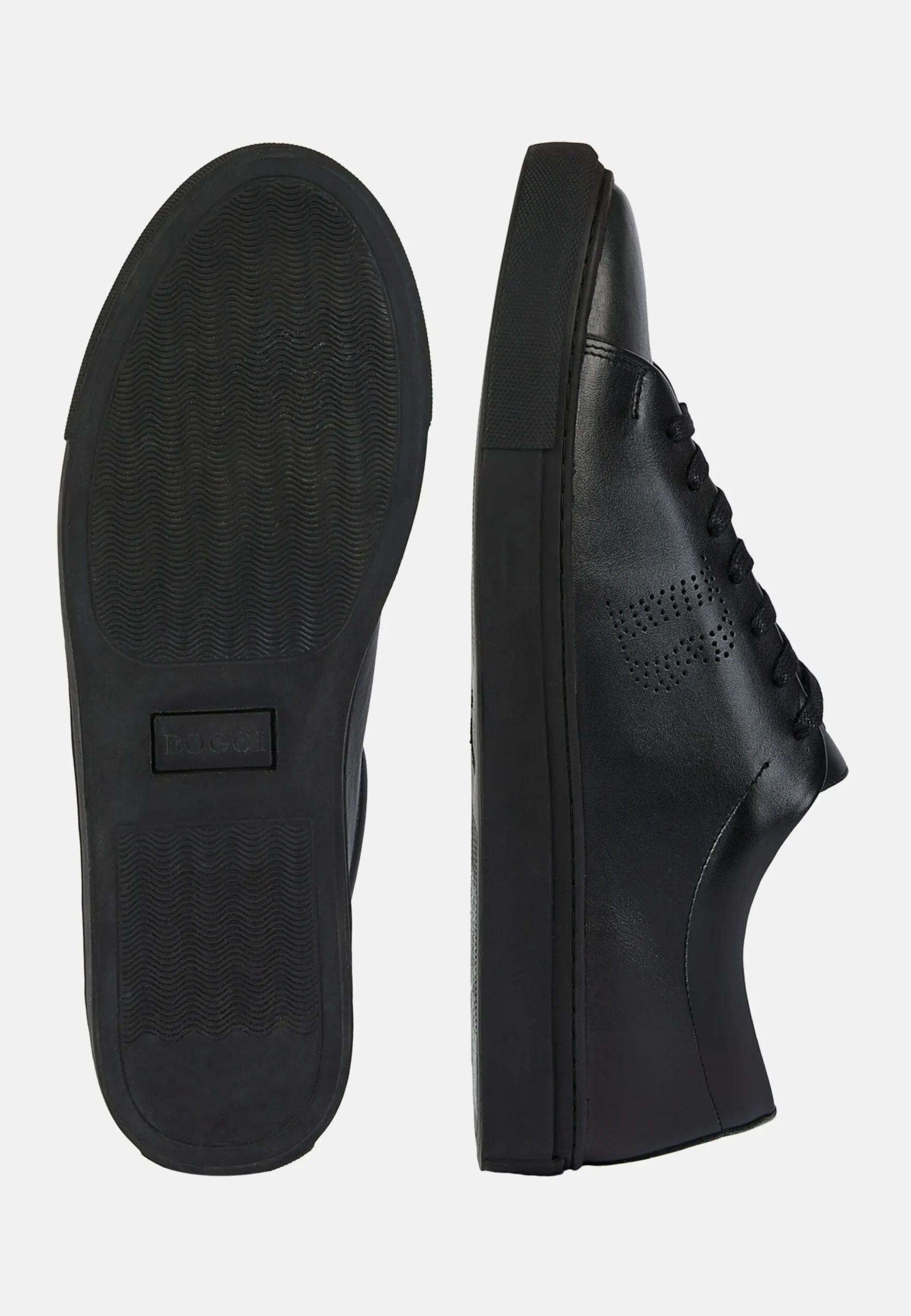 Sneakers Con Logo In Pelle Nere