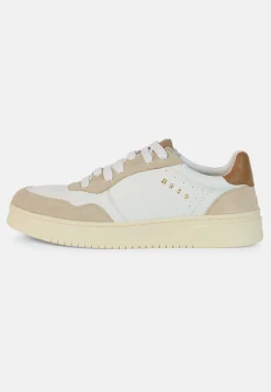Sneakers In Pelle Bottalata Bianche