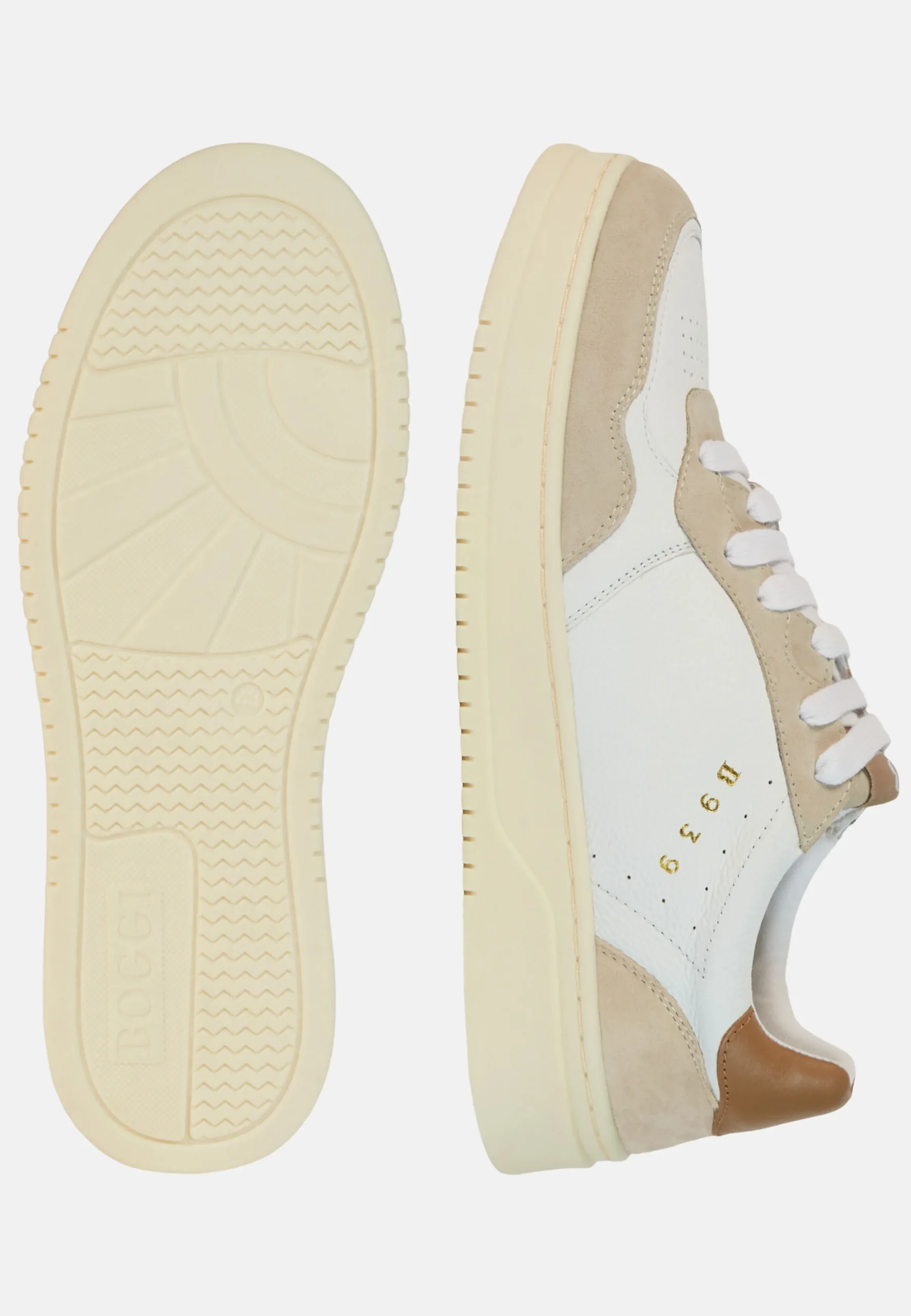 Sneakers In Pelle Bottalata Bianche
