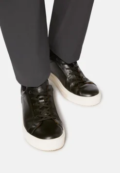 Sneakers In Pelle Nera