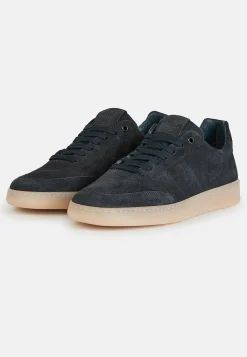 Sneakers In Pelle Scamosciata Taupe