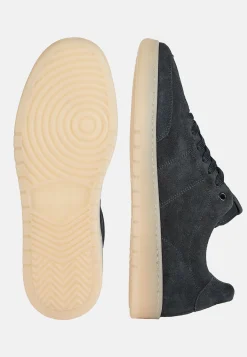 Sneakers In Pelle Scamosciata Taupe