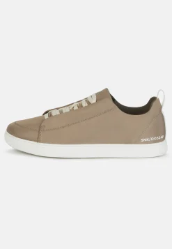 Sneakers In Tessuto Tecnico Color Taupe