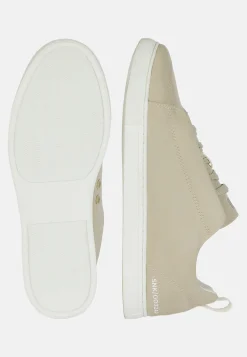 Sneakers In Tessuto Tecnico Color Taupe