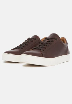 Sneakers Navy In Pelle