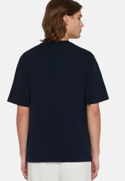 T-Shirt Di Maglia Sabbia In Cotone Pima