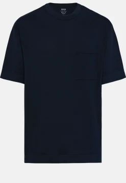 T-Shirt Di Maglia Sabbia In Cotone Pima