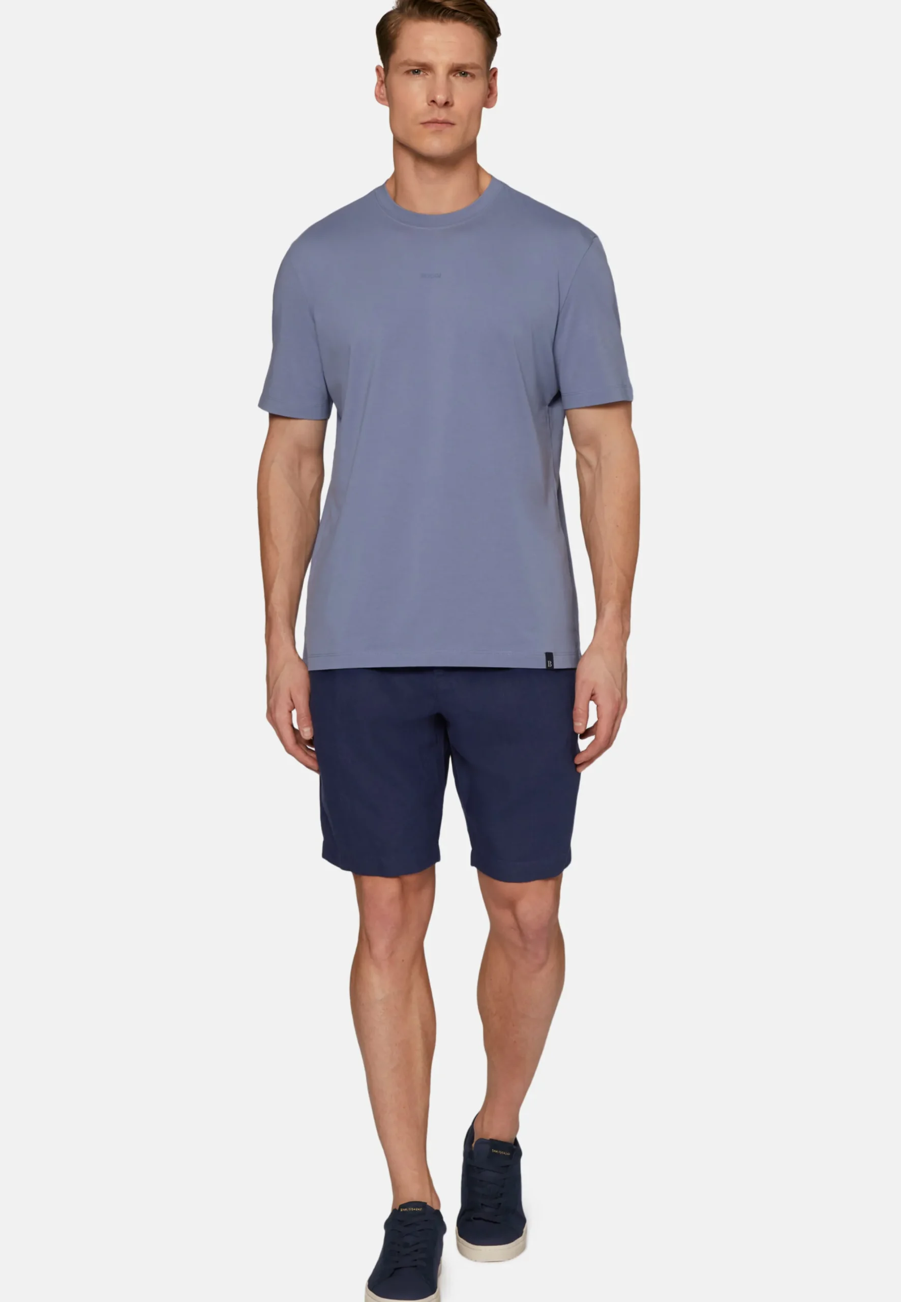 T-Shirt In Cotone Supima Elasticizzato