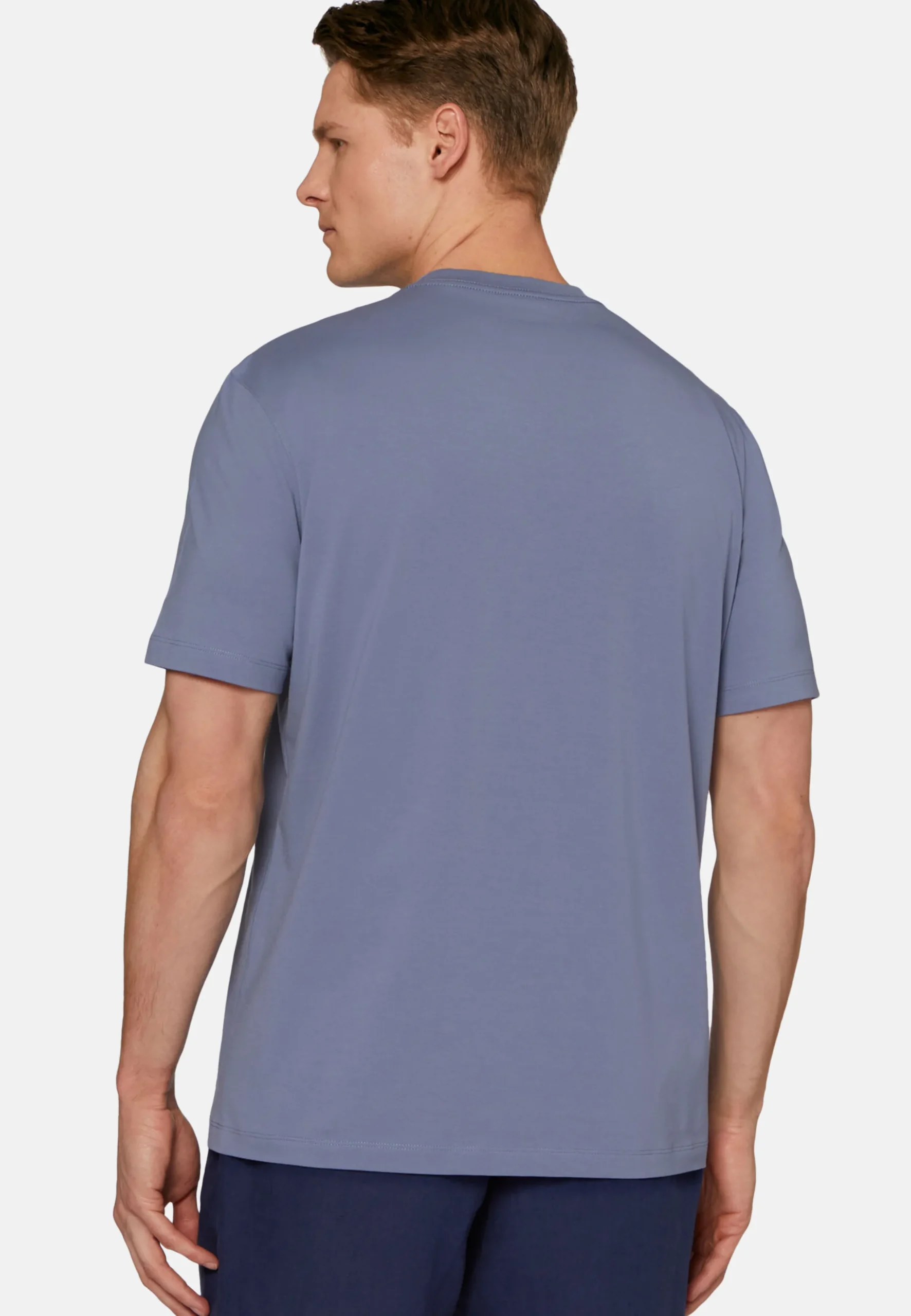 T-Shirt In Cotone Supima Elasticizzato
