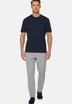 T-Shirt In Cotone Supima Elasticizzato
