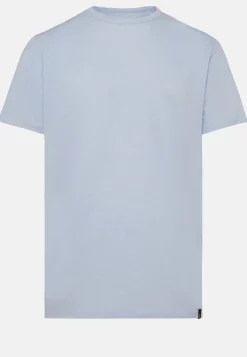 T-Shirt In Jersey Di Lino Stretch Elasticizzato