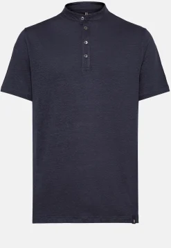 T-Shirt In Jersey Di Lino Stretch Elasticizzato