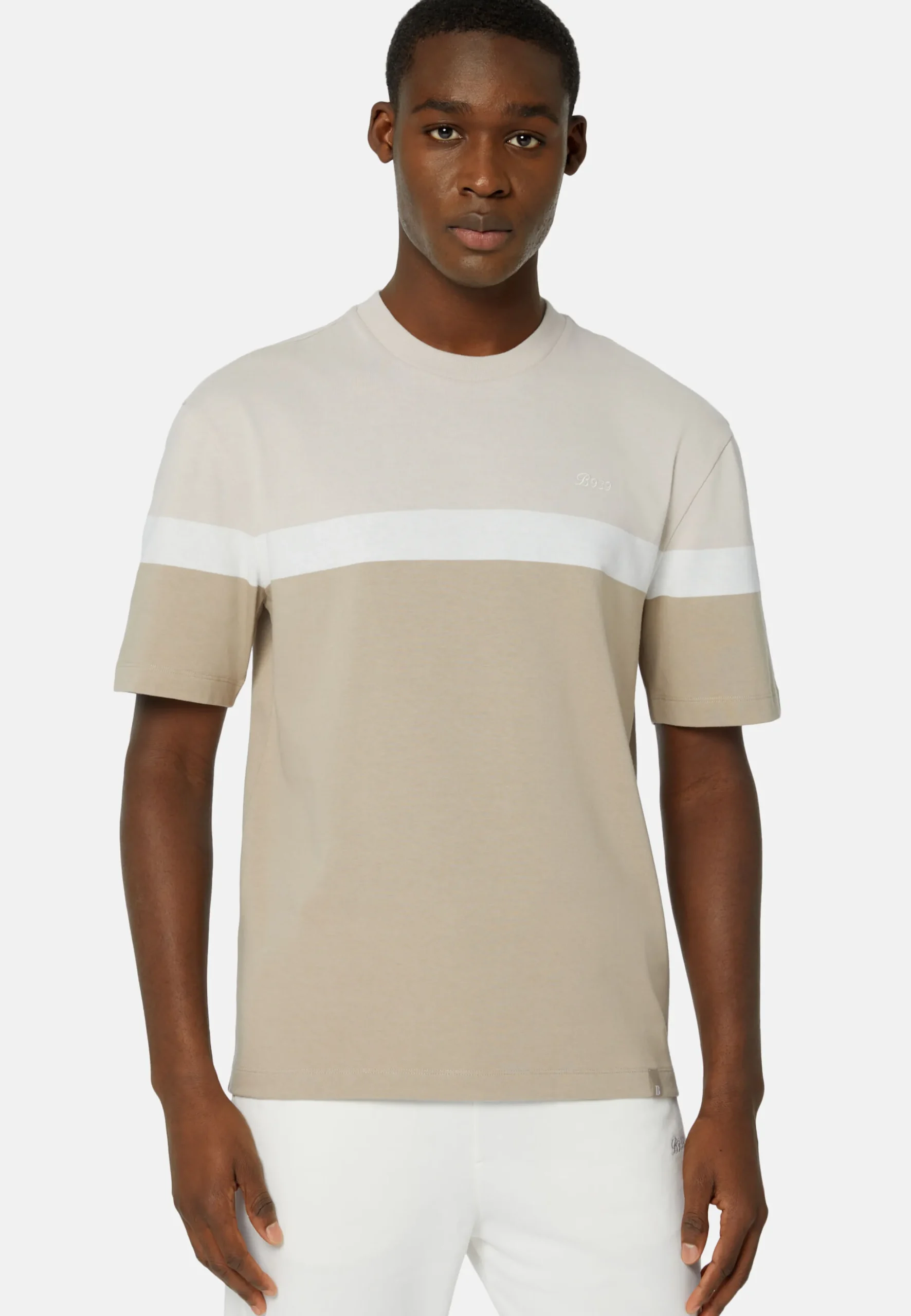 T-Shirt In Misto Cotone